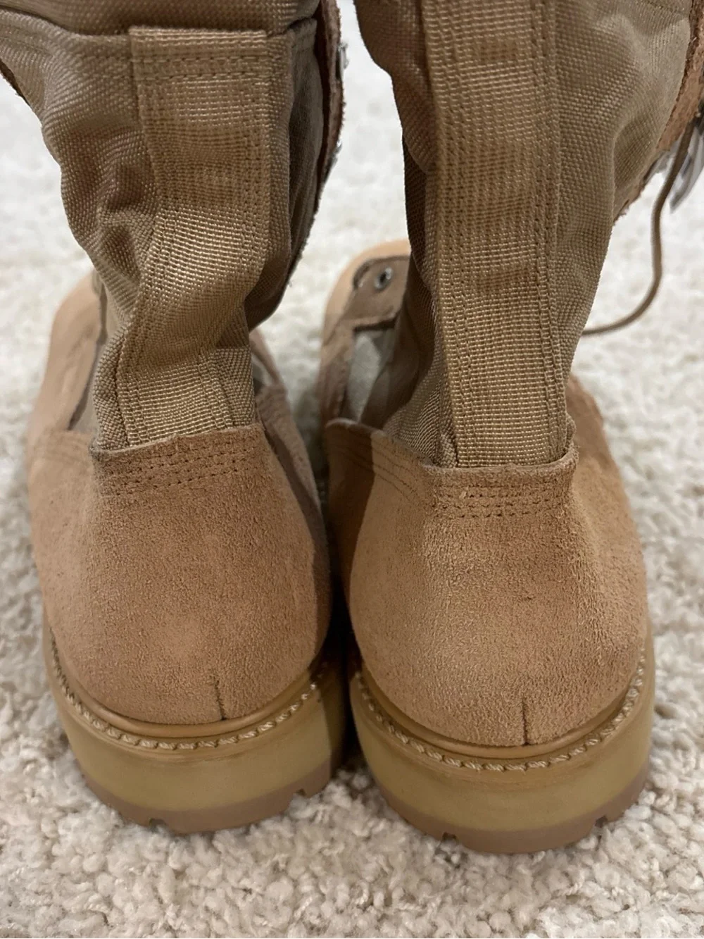 NWT Mondo PT USAF Military Desert Camo Combat Boots Genuine Leather Size 11.5W